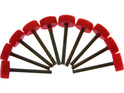 Șurub M2x19mm cu cap din plastic roșu (10)