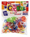 Céčka farebné 150 ks retro mix plast v sáčku