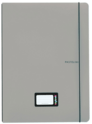 Notizbuch PP Oxybook A4 40 Blatt Pastellgrau