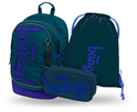 BAAGL SET 3 Core Logo blu: zaino, astuccio, sacchetto GRS