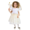 Costum copii fusta tutu zana aurie cu ciocan si aripi e-packaging