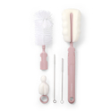 BABYONO Cepillos para biberones y chupetes con mango desmontable Pink