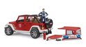 Bruder 02528 Jeep Wrangler Feuerwehr mit Figur