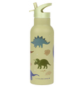 A Little Lovely Company - sticlă de băut din oțel inoxidabil, 500 ml - dinozauri