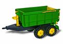 Rollytoys Vlečka za traktor John Deere vyklápacia zelená