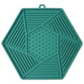 Covoraș de linge Epic Pet Lick&amp;Snack hexagonal verde deschis 17x15cm