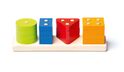 Cubika 15337 Wir sortieren V-Formen - Holzpuzzle 17 Teile