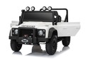 Električni autić Land Rover Defender 110 SVX 12V, bijeli, 4X4 pogon, LED svjetla