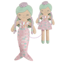DeCuevas 20041 Plüschpuppe 2in1 OCEAN FANTASY - 36 cm mit Wiege