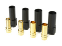 Conector placat cu aur XT-150 negru (2 perechi)
