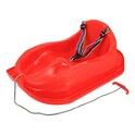 Plastschlitten mit Rückenlehne Baby Mix MINI rot