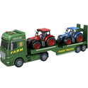 AUTO SERVICE CITY - 1:12 Tractor agricol cu cârlig și 2 tractoare