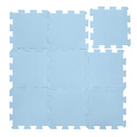 Schaumstoffmatte Puzzle 30x30 cm 9Stk, Floral Blau