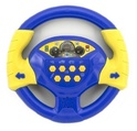 Volan plastic albastru 20cm pe baterii cu sunet intr-o geanta design ceh