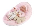 Llorens 73808 NEW BORN girl - păpușă realistă cu corp de vinil complet - 40