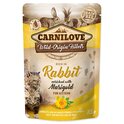 Kapsel Carnilove Cat Kitten Kaninchen und medizinische Ringelblume 85g