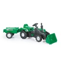 Dolu Šliapací traktor Ranchero veľký s vlečkou a nakladačom