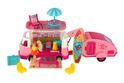 Caravane avec remorque et poupée rétro avec accessoires