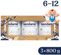 Kendamil Premium 2 HMO+ (3× 800 g), märchenhafte Verpackung mit dem Theaterstück Die drei kleinen Sc