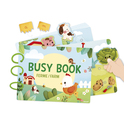 Janod Bauernhof Busy Book interaktives Buch mit Aktivitäten ab 3 Jahren