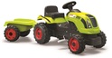 Tractor cu pedale verde Smoby CLAAS cu camion