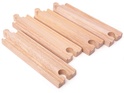 Bigjigs Rail Dlhé rovné koľaje 21 cm 4 ks