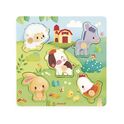 Janod Farm Puzzle de Madera con Asa Animales