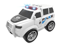 Auto della polizia a inerzia con effetti bianchi 22,5 cm