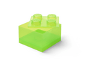 LEGO Aufbewahrungsbox 4 mit Deckel - transparent grün