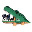 EUGY Coccodrillo 3D puzzle di cartone