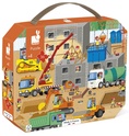 Janod Puzzle în valiză Pe șantier 36 buc.