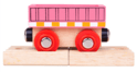 Bigjigs Rail Вагон розов