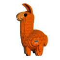 EUGY Lama 3D puzzle in cartone