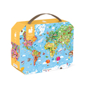 Janod Puzzle v kufríku Mapa sveta 300 ks