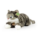 Pisica tabby gri de pluș 40 cm ECO-FRIENDLY