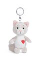 Breloc NICI Love Shaggy cat 10cm VERDE