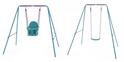 Set aus Metall-Schaukeln 2-in-1