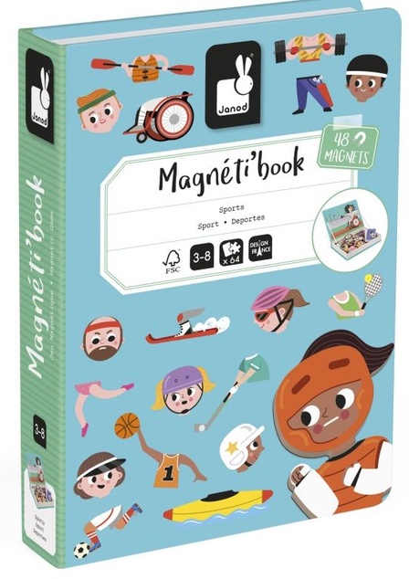Janod Magnetibook Šport Magnetická kniha pre deti