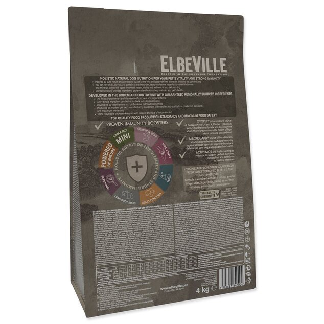 Krmivo ELBEVILLE Adult Mini Fit and Slim Condition Fresh Turkey 4kg