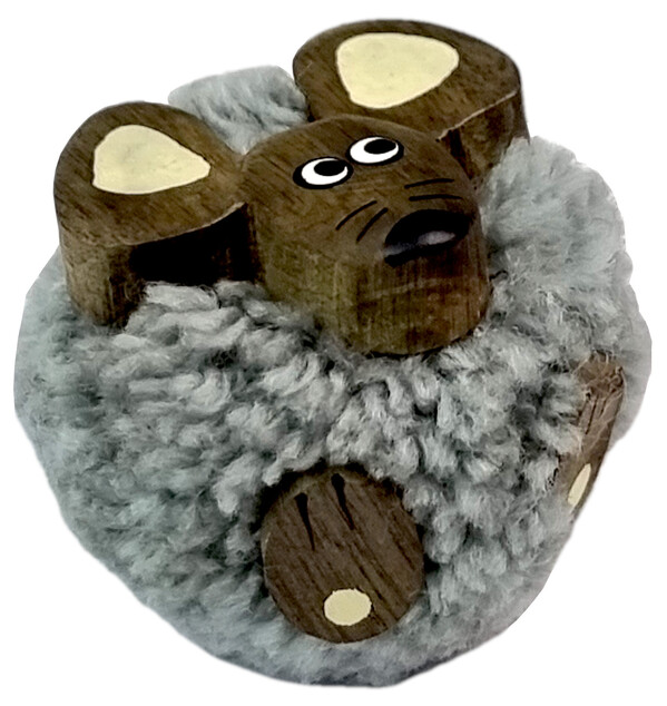 2Kids Toys Drevená magnetka veľká pompon Myš