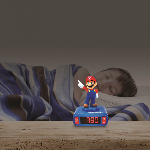 Lexibook Wecker mit 3D-Figur Super Mario