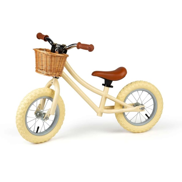 Bigjigs Toys Balančné odrážadlo krémové