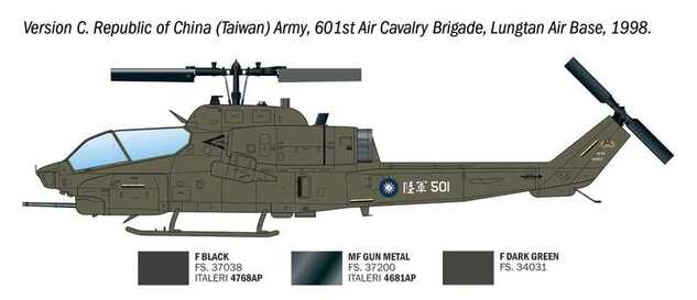 Modellbausatz Hubschrauber 90160 - AH-1W Super Cobra (1:72)