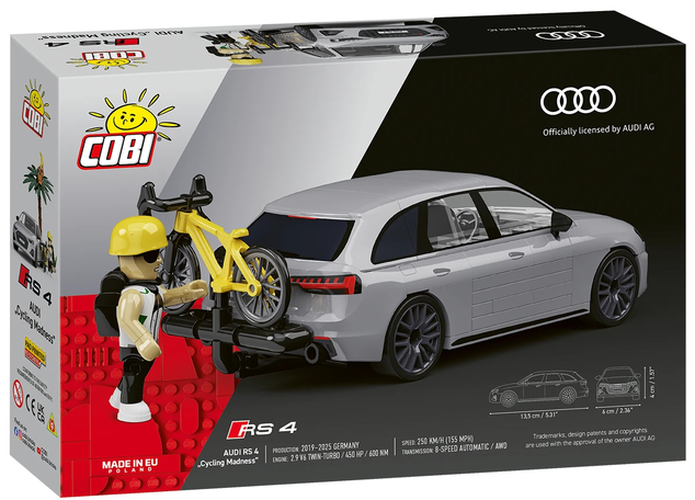 Cobi 24671 Audi RS4 Cycling Madnes, 1:35, 176 k, 2 f
