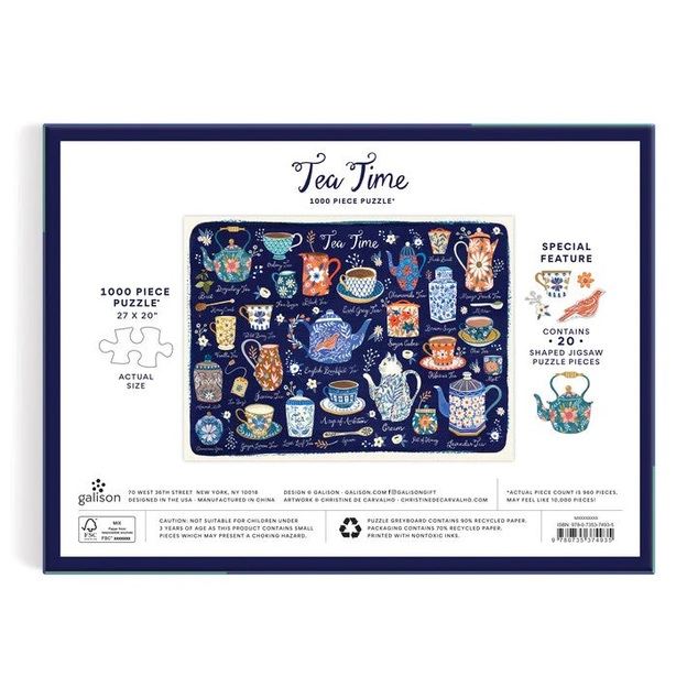 Galison Puzzle Teezeit 1000 Teile