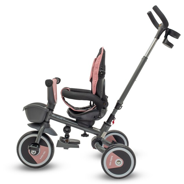 Detská Trojkolka Baby Mix 5v1 RELAX 365° ružová