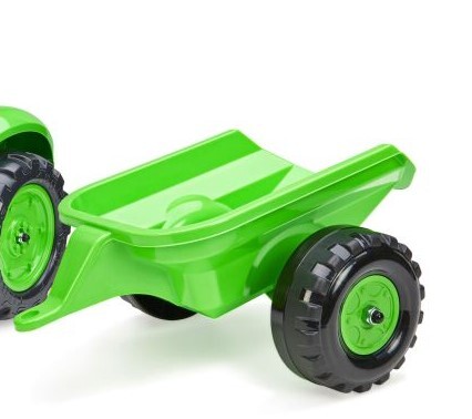 Falk Šliapací traktor 2057L Country Farmer s prívesom - zelený