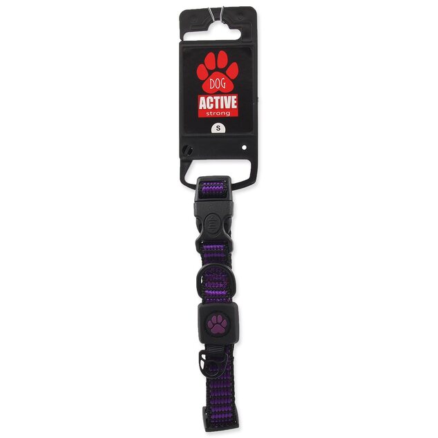 Obojok Active Dog Strong S fialový 1,5x27-37cm