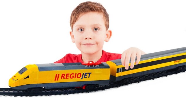 Tren RegioJet con sonido y luz