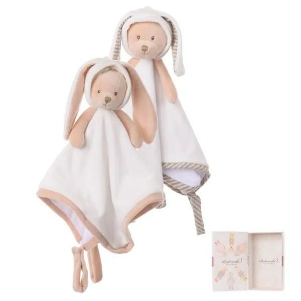 BK MELISSA BABY RUG mazilica medvjed ružičaste uši (30cm) s poklon kutijom